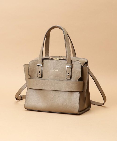 フロントベルトデザイン ハンドバッグ 
