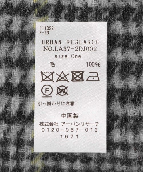 URBAN RESEARCH Sonny Label(アーバンリサーチサニーレーベル)/ウールグレンチェックストール/img12