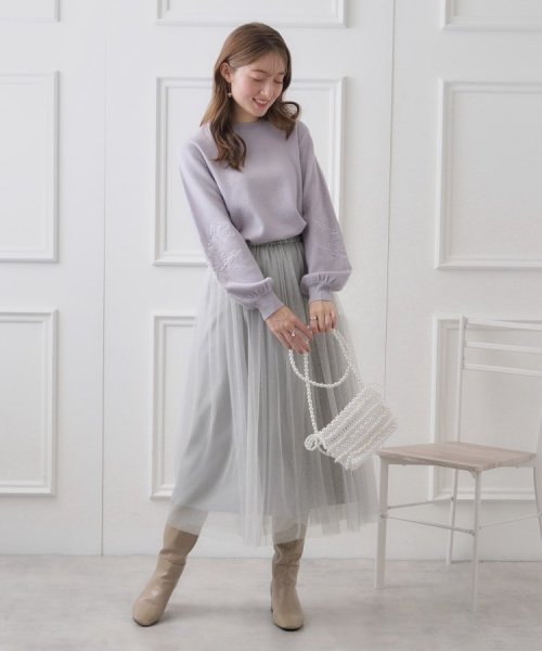 Couture Brooch(クチュールブローチ)/ラメチュールスカート/img01