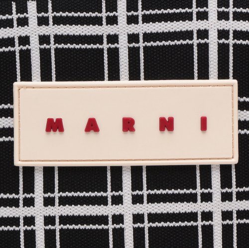 マルニ ショルダーバッグ チェックジャカード ミニショルダーバッグ ブラック ホワイト メンズ レディース MARNI SBMQ0088A0 P6053 ZO6 MARNI 5cm マルニ ショルダーバッグ チェックジャカード ミニショルダーバッグ ブラック ホワイト メンズ レディース SBMQ0088A0 P6053