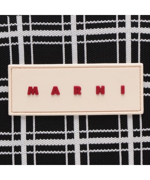MARNI(マルニ)/マルニ ショルダーバッグ チェックジャカード ミニショルダーバッグ ブラック ホワイト メンズ レディース MARNI SBMQ0088A0 P6053 ZO6/img08