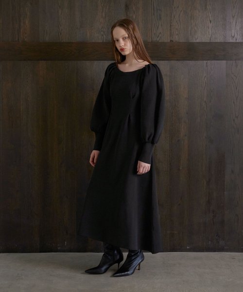 MIELI INVARIANT(ミエリ インヴァリアント)/2Way Tuck Knit Dress/img29