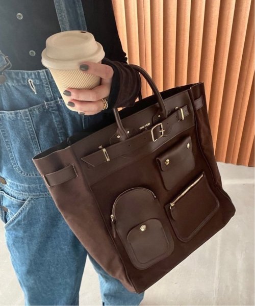 【YOUNG&OLSEN/ヤングアンドオルセン】STEAMERS CANVAS POCKET TOTE YOUNG&OLSEN/ヤングアンドオルセン FRAMeWORK