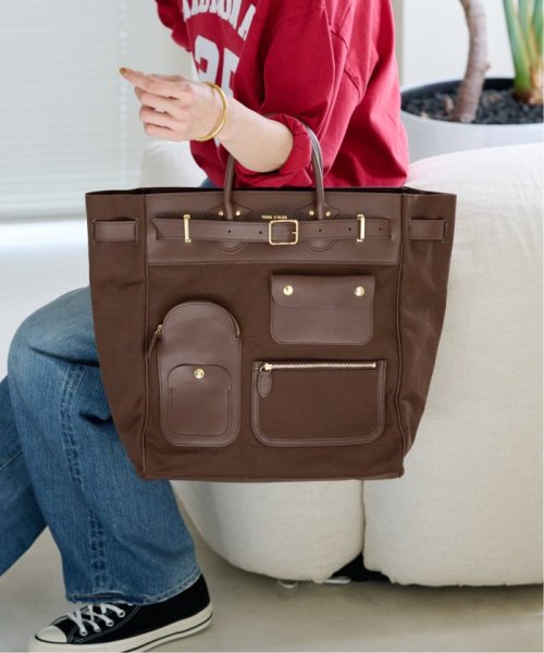 【YOUNG&OLSEN/ヤングアンドオルセン】STEAMERS CANVAS POCKET TOTE YOUNG&OLSEN/ヤングアンドオルセン FRAMeWORK