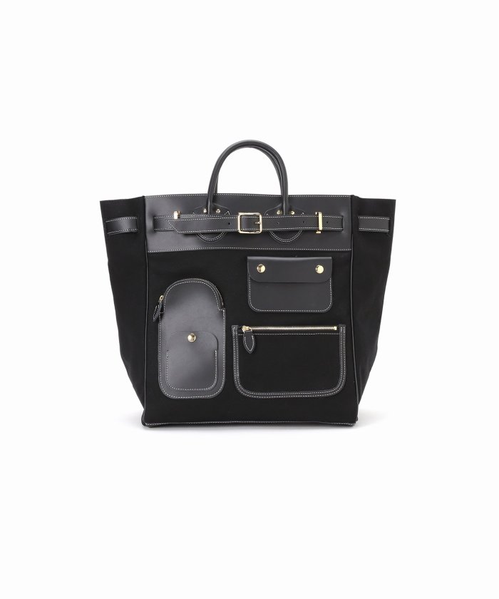 新品ヤングアンドオルセン STEAMERS CANVAS POCKET TOTE YOUNG&OLSEN/ヤングアンドオルセン】STEAMERS CANVAS POCKET TOTE