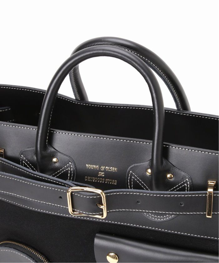 新品ヤングアンドオルセン STEAMERS CANVAS POCKET TOTE YOUNG&OLSEN/ヤングアンドオルセン】STEAMERS CANVAS POCKET TOTE