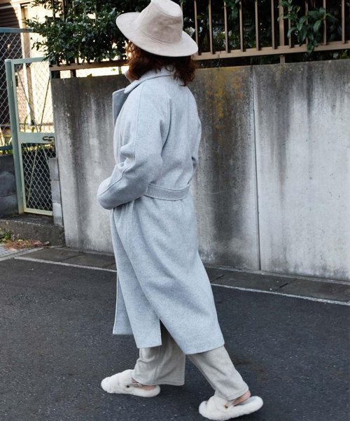 ARGO TOKYO(アルゴトウキョウ)/Wool Blend Long Gown Coat 21079ウールブレンドロングガウンコート　ガウンコート　ウールコート　ロングコート　冬コート/img17