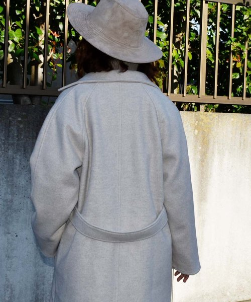 ARGO TOKYO(アルゴトウキョウ)/Wool Blend Long Gown Coat 21079ウールブレンドロングガウンコート　ガウンコート　ウールコート　ロングコート　冬コート/img23