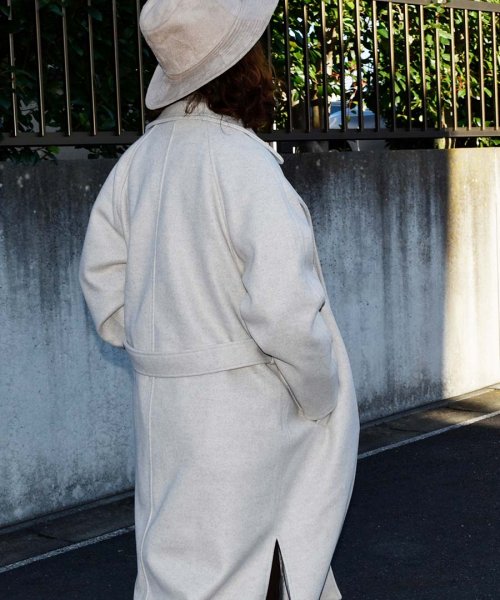 ARGO TOKYO(アルゴトウキョウ)/Wool Blend Long Gown Coat 21079ウールブレンドロングガウンコート　ガウンコート　ウールコート　ロングコート　冬コート/img37