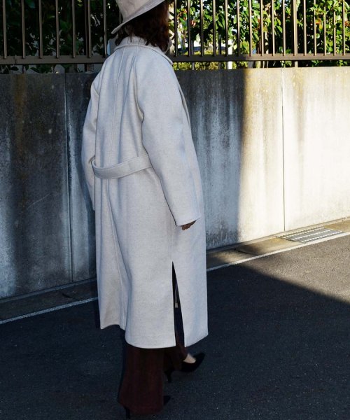 ARGO TOKYO(アルゴトウキョウ)/Wool Blend Long Gown Coat 21079ウールブレンドロングガウンコート　ガウンコート　ウールコート　ロングコート　冬コート/img39