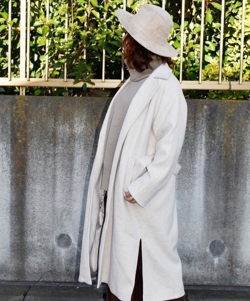 ARGO TOKYO(アルゴトウキョウ)/Wool Blend Long Gown Coat 21079ウールブレンドロングガウンコート　ガウンコート　ウールコート　ロングコート　冬コート/img42
