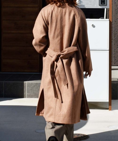 ARGO TOKYO(アルゴトウキョウ)/Wool Blend Long Gown Coat 21079ウールブレンドロングガウンコート　ガウンコート　ウールコート　ロングコート　冬コート/img49