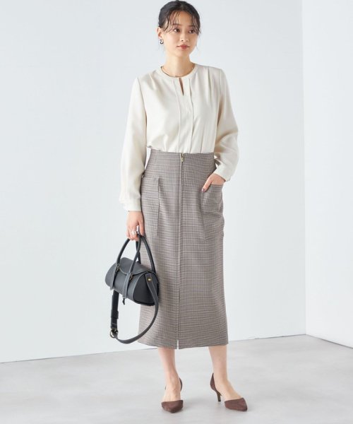 〈手洗い可能〉フロント ジップ サイド ポケット タイト スカート ◇ 