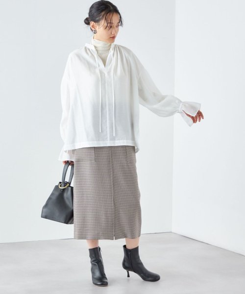 〈手洗い可能〉フロント ジップ サイド ポケット タイト スカート ◇ 