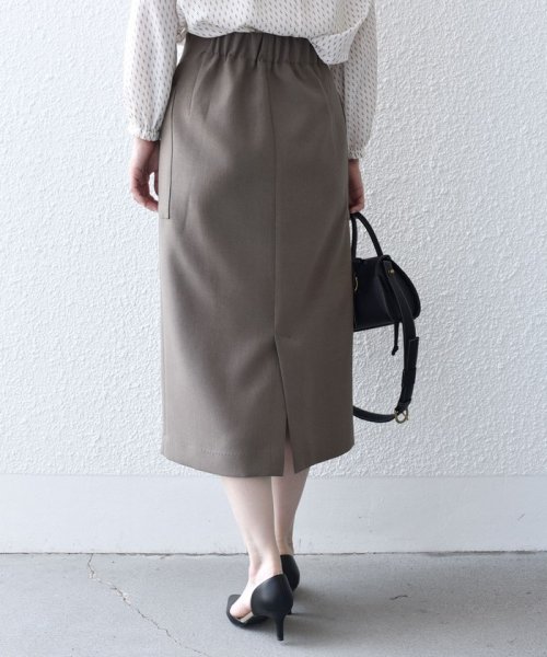 〈手洗い可能〉フロント ジップ サイド ポケット タイト スカート ◇ 