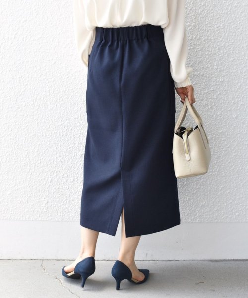 〈手洗い可能〉フロント ジップ サイド ポケット タイト スカート ◇ 