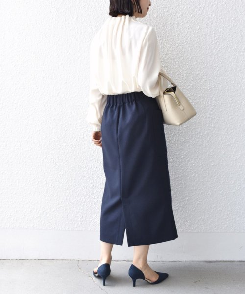 〈手洗い可能〉フロント ジップ サイド ポケット タイト スカート ◇ 