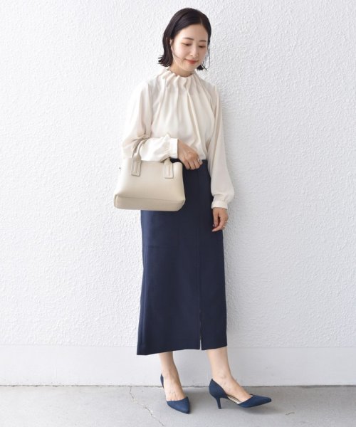 〈手洗い可能〉フロント ジップ サイド ポケット タイト スカート ◇ 