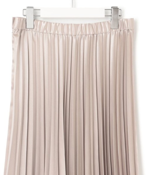 【洗える】レザーライク プリーツスカート 