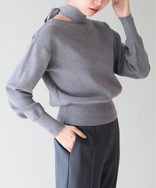 SETUP7(SETUP7)/【谷まりあさん着用！SWEET11月号掲載品商品】2WAY RIBBON KNIT TOPS ボウタイニット/img50