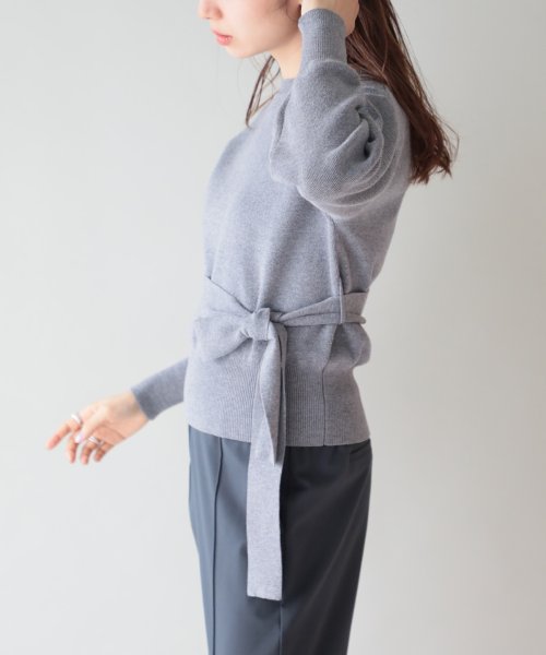 SETUP7(SETUP7)/【谷まりあさん着用！SWEET11月号掲載品商品】2WAY RIBBON KNIT TOPS ボウタイニット/img56