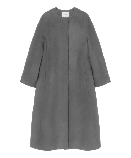 カシミヤノーカラーベルトコート 着用サイズ なし model