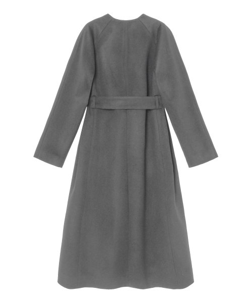カシミヤノーカラーベルトコート 着用サイズ なし model