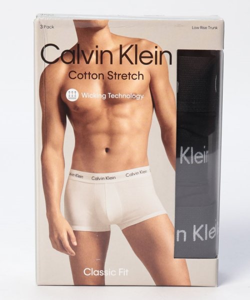 $43 Calvin Klein Underwear Men Black NB2614 3-Pack Cotton Stretch Trunks  Size S