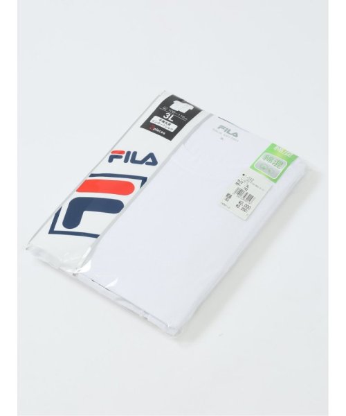 GRAND-BACK(グランバック)/【大きいサイズ】フィラ/FILA 綿混 クルーネック半袖インナー 2枚組/img05