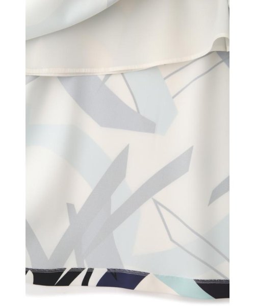 ◆ジオメトリックアートプリントスカート 