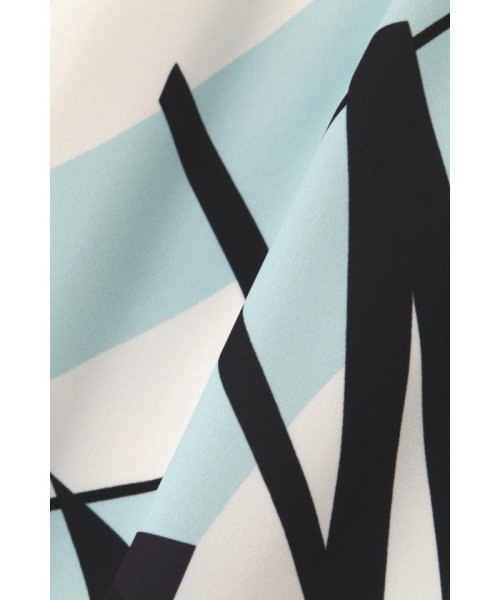 ◆ジオメトリックアートプリントスカート 