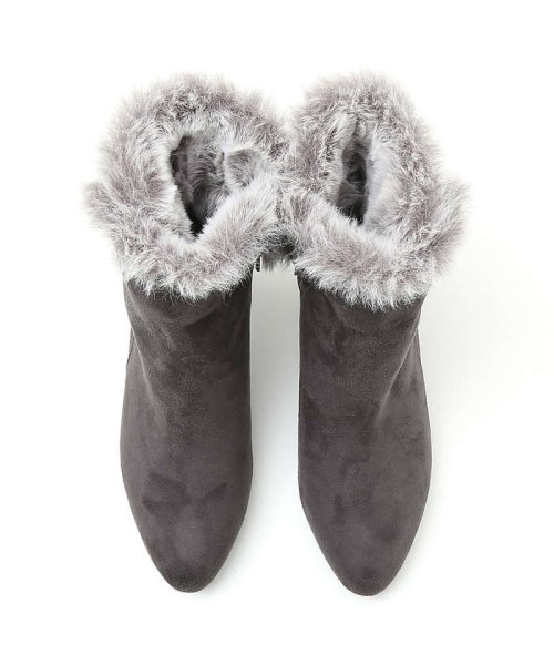 【スノーソール/2WAY】折り返しボアヒールブーツ 