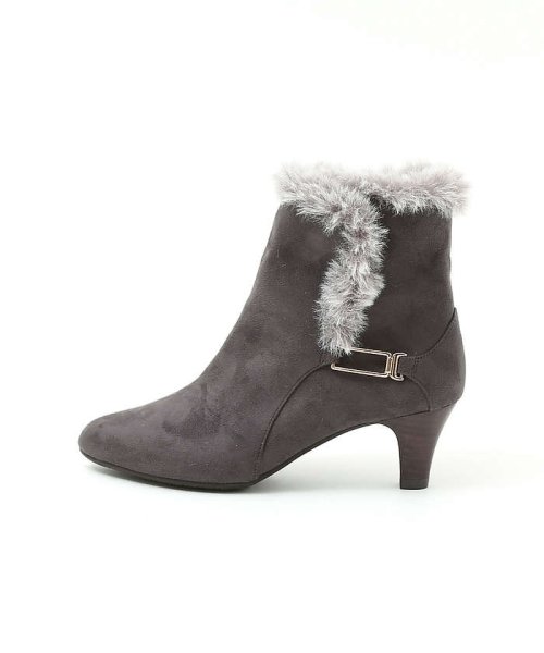 【スノーソール/2WAY】折り返しボアヒールブーツ 