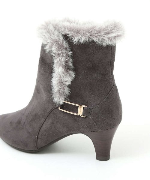 【スノーソール/2WAY】折り返しボアヒールブーツ 