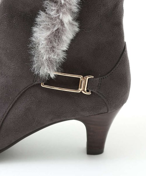 【スノーソール/2WAY】折り返しボアヒールブーツ 