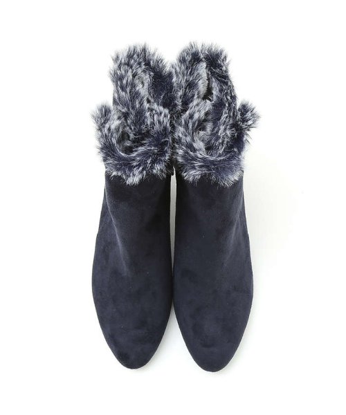 【スノーソール/2WAY】折り返しボアヒールブーツ 