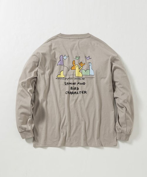 Mark Gonzales(Mark Gonzales)/MARK GONZALES ARTWORK COLLECTION(マーク ゴンザレス)バックプリントロングTシャツ/5type/4colors/img11