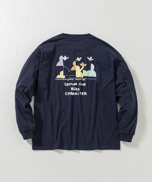 Mark Gonzales(Mark Gonzales)/MARK GONZALES ARTWORK COLLECTION(マーク ゴンザレス)バックプリントロングTシャツ/5type/4colors/img17