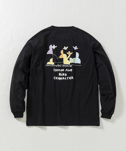 Mark Gonzales(Mark Gonzales)/MARK GONZALES ARTWORK COLLECTION(マーク ゴンザレス)バックプリントロングTシャツ/5type/4colors/img23