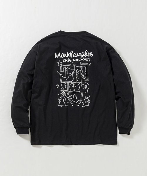 Mark Gonzales(Mark Gonzales)/MARK GONZALES ARTWORK COLLECTION(マーク ゴンザレス)バックプリントロングTシャツ/5type/4colors/img71