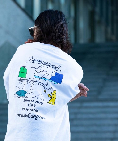 Mark Gonzales(Mark Gonzales)/MARK GONZALES ARTWORK COLLECTION(マーク ゴンザレス)バックプリントロングTシャツ/5type/4colors/img74