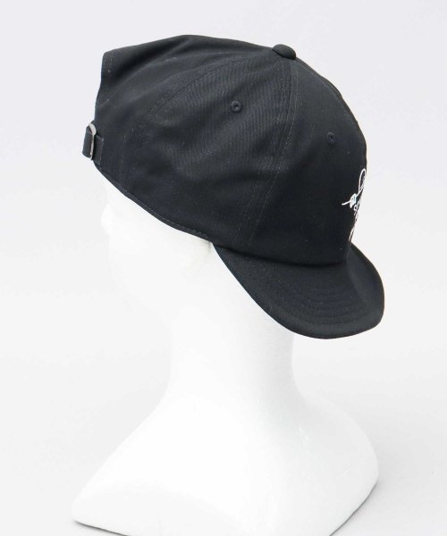 AMS SELECT(エーエムエスセレクト)/THRASHER×マークゴンザレス 刺繍 ボールキャップ 帽子 ショートバイザー つば短い /img04
