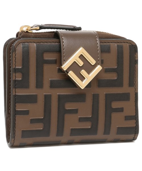 FENDI(フェンディ)/フェンディ 二つ折り財布 FFダイアモンド ブラウン レディース FENDI 8M0490 ADYM F13VK/img01