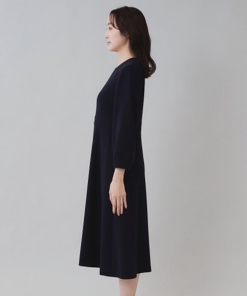 【セレモニー／セットアップ可能／洗える】TWC フィット＆フレアワンピース また TWC