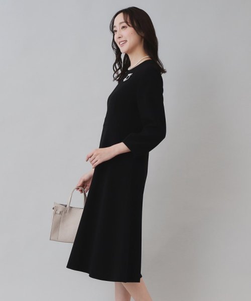 【セレモニー／セットアップ可能／洗える】TWC フィット＆フレアワンピース また TWC