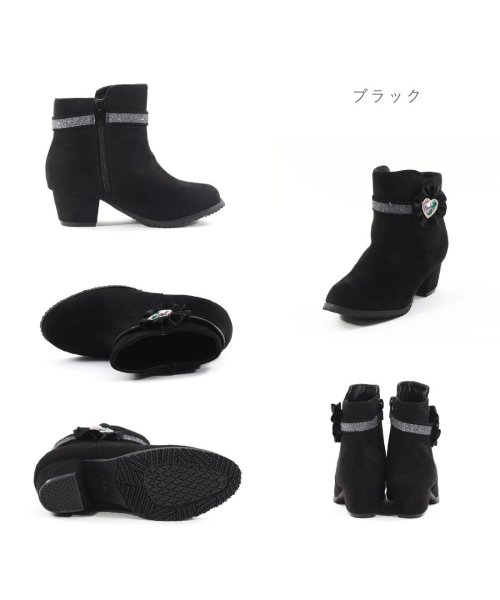 FOOT PLACE(フットプレイス)/キッズ ジュニア ブーツ 女の子 子供 子供靴 ショートブーツ かわいい ハート リボン Fragrant SM－5054/img05