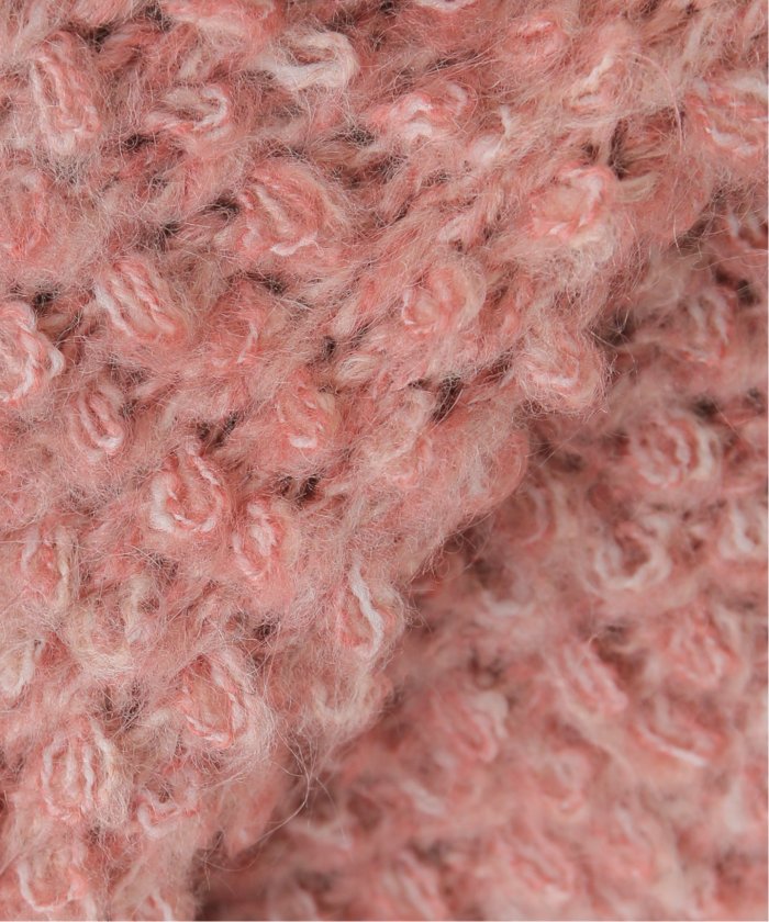 CLANE/クラネ】 MIX LOOP MOHAIR KNIT CARDIGAN:カーディガン