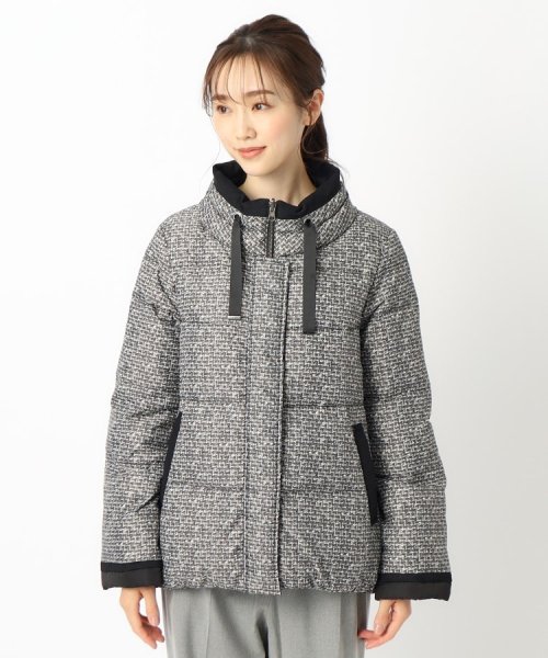 【リバーシブル】ツイードライクダウンコート リバーシブル