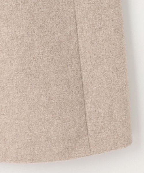 【WEB限定カラーあり】ブレンドビーバー ノーカラー コート 