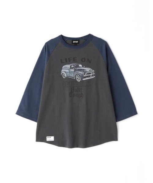 Schott(ショット)/RS T－SHIRT "LIFE ON WHEELS"/ラグランスリーブ Ｔシャツ "ライフ オン ホイールズ/img10